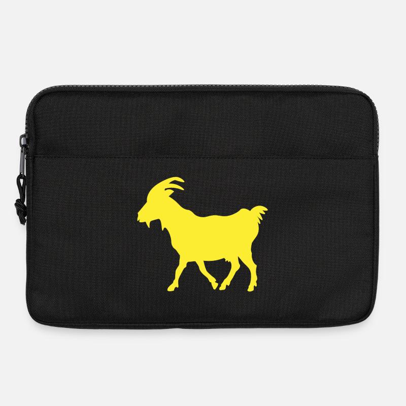 G.O.A.T Ziege gelb - Laptoptasche 13" - Schwarz
