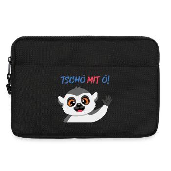 Tschö mit Ö Panda - Laptoptasche 13" - Schwarz - Vorne