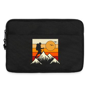 Randonnée Randonneur Alpiniste Cadeau - Sacoche pour ordinateur portable 13 pouces - noir - Devant