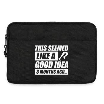 Like a good idea funny running jogging runner - Laptop bag 13" - black - Front