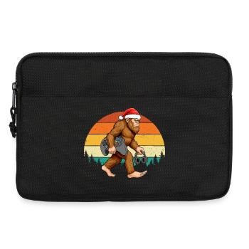 Gamer Bigfoot Christmas Video Games Lover Funny Xm - Laptop bag 13" - black - Front