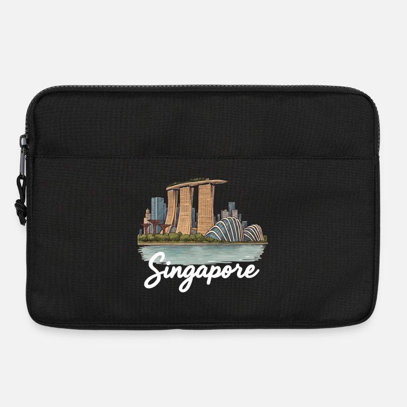 Singapur - Laptoptasche 13" - Schwarz