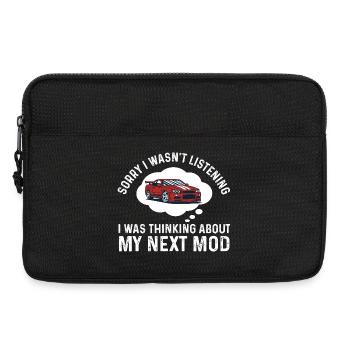 Thinking About My Next Mod Funny Racing Car Quote - Laptop bag 13" - black - Front