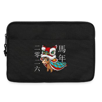 Year of the Horse 2026 – Chinese New Year for K - Laptop bag 13" - black - Front