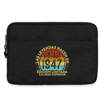 Retro-Geburtstagsgeschenk von 1947 - Laptoptasche 13" - Schwarz - Vorne