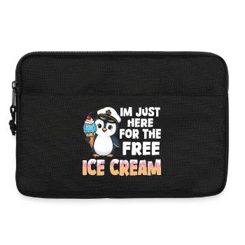 Capitaine Pingouin Tee - Sacoche pour ordinateur portable 13 pouces - noir - Devant