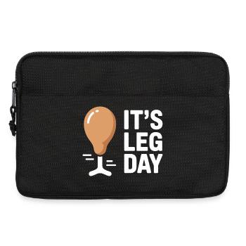 It's Leg Day Gym Cheat Day Bein Training Fitness - Laptop bag 13" - black - Front