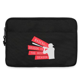 La saison de baseball est la meilleure saison des sports de fans - Sacoche pour ordinateur portable 13 pouces - noir - Devant