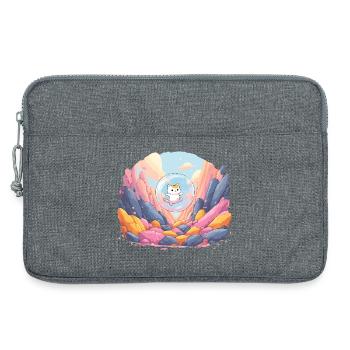 Cat ball in the colored canyon - Laptop bag 13" - heather grey - Front