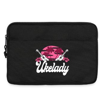 Hawaiian Ukulele Uke Ukelady - Laptoptasche 13" - Schwarz - Vorne
