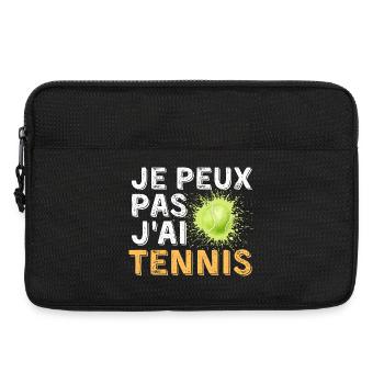 Graphic Original I Can't I Tennis - Laptoptasche 13" - Schwarz - Vorne