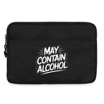 May Contain Alcohol Alkohol Mallorca Saufen JGA - Laptoptasche 13" - Schwarz - Vorne