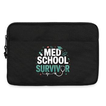 Survivant de l’école de médecine - Sacoche pour ordinateur portable 13 pouces - noir - Devant