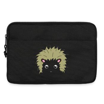 Süßes Igelgesicht Kawaii Faules DIY-Tierkostüm - Laptoptasche 13" - Schwarz - Vorne