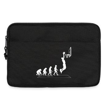 Evolution des Dunkens auf Court Basketball - Laptoptasche 13" - Schwarz - Vorne