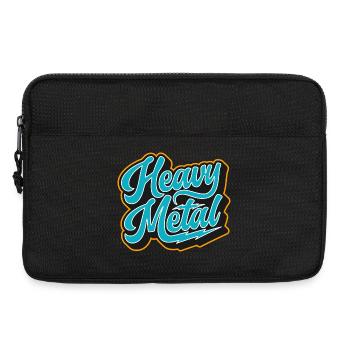 Heavy Metal Retro Script - Laptop bag 13" - black - Front