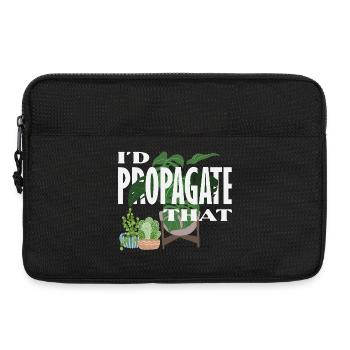 Je propage cette plante amoureuse - Sacoche pour ordinateur portable 13 pouces - noir - Devant