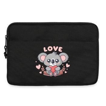 Koala Coeur Doux Love - Sacoche pour ordinateur portable 13 pouces - noir - Devant