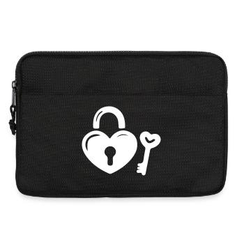Heart Key - Laptop bag 13" - black - Front
