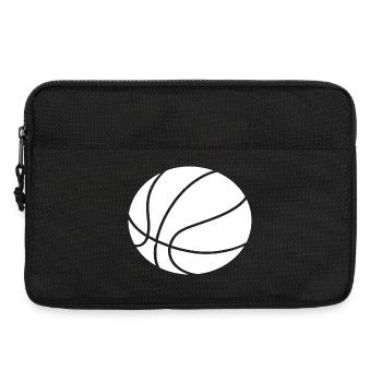 Plan minimal de basketball : conception sportive - Sacoche pour ordinateur portable 13 pouces - noir - Devant