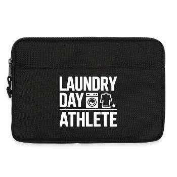 Laundry Day Athlete Wäsche Humor - Laptop bag 13" - black - Front