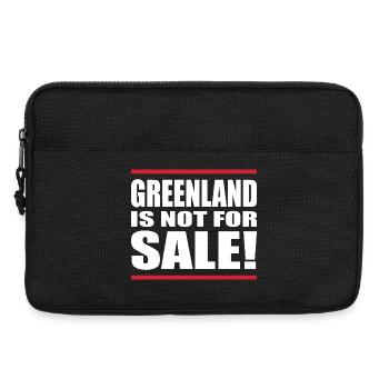 Chemise Greenland Is Not For Sale - Sacoche pour ordinateur portable 13 pouces - noir - Devant