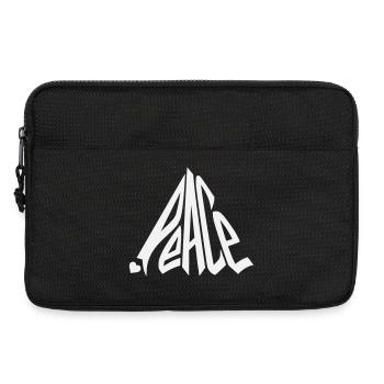 Peace Graffiti Heart Lettering - Laptop bag 13" - black - Front