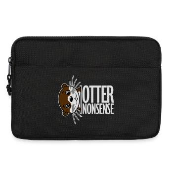 N’importe quoi de loutre, jeu de mots drôle, expression d’amour de la loutre - Sacoche pour ordinateur portable 13 pouces - noir - Devant