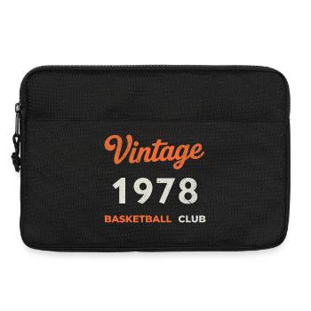 Vintage 1978 – Année de naissance rétro du club de basket-ball - Sacoche pour ordinateur portable 13 pouces - noir - Devant