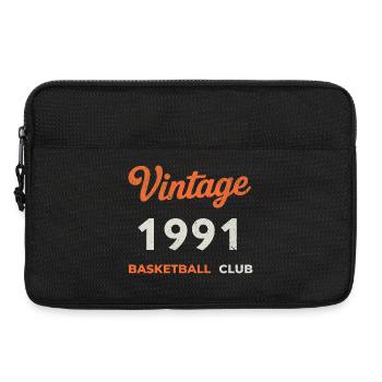 Millésime 1991 – Année de naissance rétro du Basketball Club - Sacoche pour ordinateur portable 13 pouces - noir - Devant