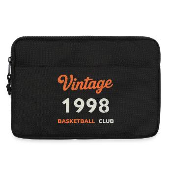 Vintage 1998 – Année de naissance rétro du club de basket-ball - Sacoche pour ordinateur portable 13 pouces - noir - Devant