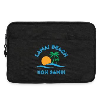 Lamai Beach Koh Samui Palm Sonnenuntergang - Laptoptasche 13" - Schwarz - Vorne