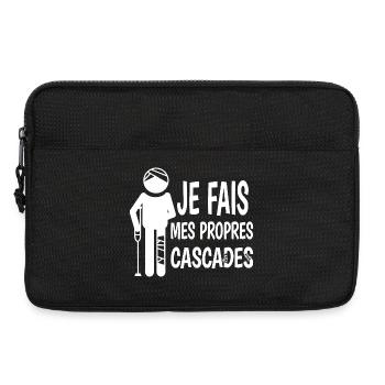 I do my own stunts awkward humor - Laptop bag 13" - black - Front