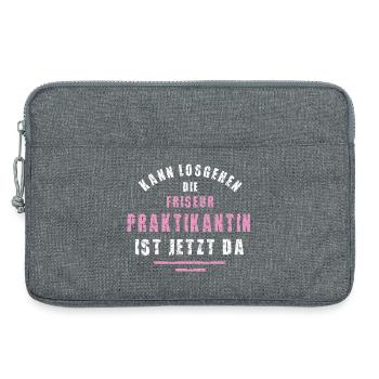 Friseur Praktikantin Danke Praktikum Friseursalon - Laptoptasche 13" - Grau meliert - Vorne
