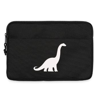 Langhals Dino Silhouette - Laptoptasche 13" - Schwarz - Vorne