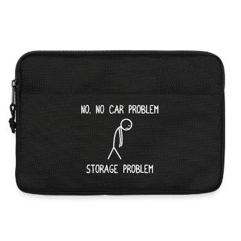 No. No car Problem Car lover car guy mechanic - Laptoptasche 13" - Schwarz - Vorne