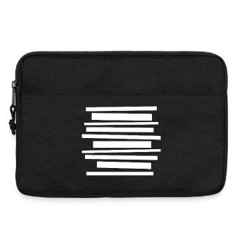 Conception de motifs géométriques audacieux - Sacoche pour ordinateur portable 13 pouces - noir - Devant