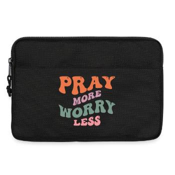 Pray More Worry Less - Christian Products - Laptop bag 13" - black - Front