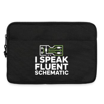 Ich Spreche Fließend Schaltplantechnik - Laptoptasche 13" - Schwarz - Vorne