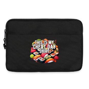 Cheat Day Sushi GYM Bodybuilding Ernährung Lustig - Laptoptasche 13" - Schwarz - Vorne