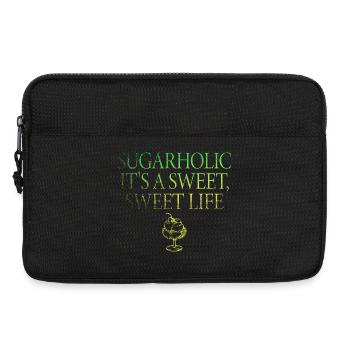 Sugarholic Es ist ein süßes Leben - Laptoptasche 13" - Schwarz - Vorne