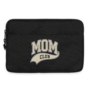 Logo de bannière vintage du MOM CLUB - Sacoche pour ordinateur portable 13 pouces - noir - Devant