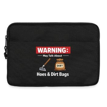 Avertissement : On peut passer par-dessus les houes et les sacs de poussière dans le jardin - Sacoche pour ordinateur portable 13 pouces - noir - Devant