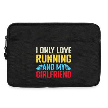 Running I Only Love Marathon Runner - Laptop bag 13" - black - Front