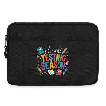 I survived the exam phase School Humor - Laptop bag 13" - black - Front