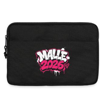 MALLE 2026 Graffiti Print - Laptop bag 13" - black - Front
