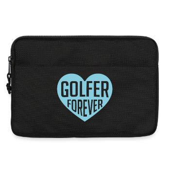 Golfer Forever Herzdesign - Laptoptasche 13" - Schwarz - Vorne
