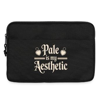 Pale Is My Aesthetic - Laptop bag 13" - black - Front