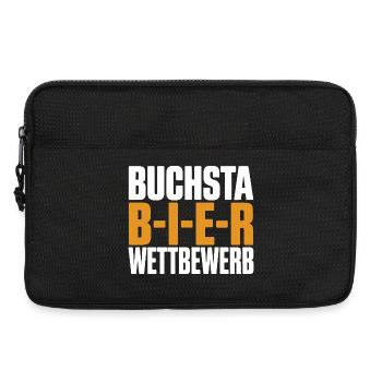 Bier Buchstabierwettbewerb Malle Party JGA Herren - Laptoptasche 13" - Schwarz - Vorne