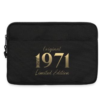 Cadeau du 55e anniversaire Millésime juin 1971 - Sacoche pour ordinateur portable 13 pouces - noir - Devant